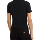 T-shirt Dickies donna maniche corte maple valley regular fit nero