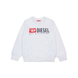 Felpa con logo bianco