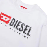 Felpa con logo bianco