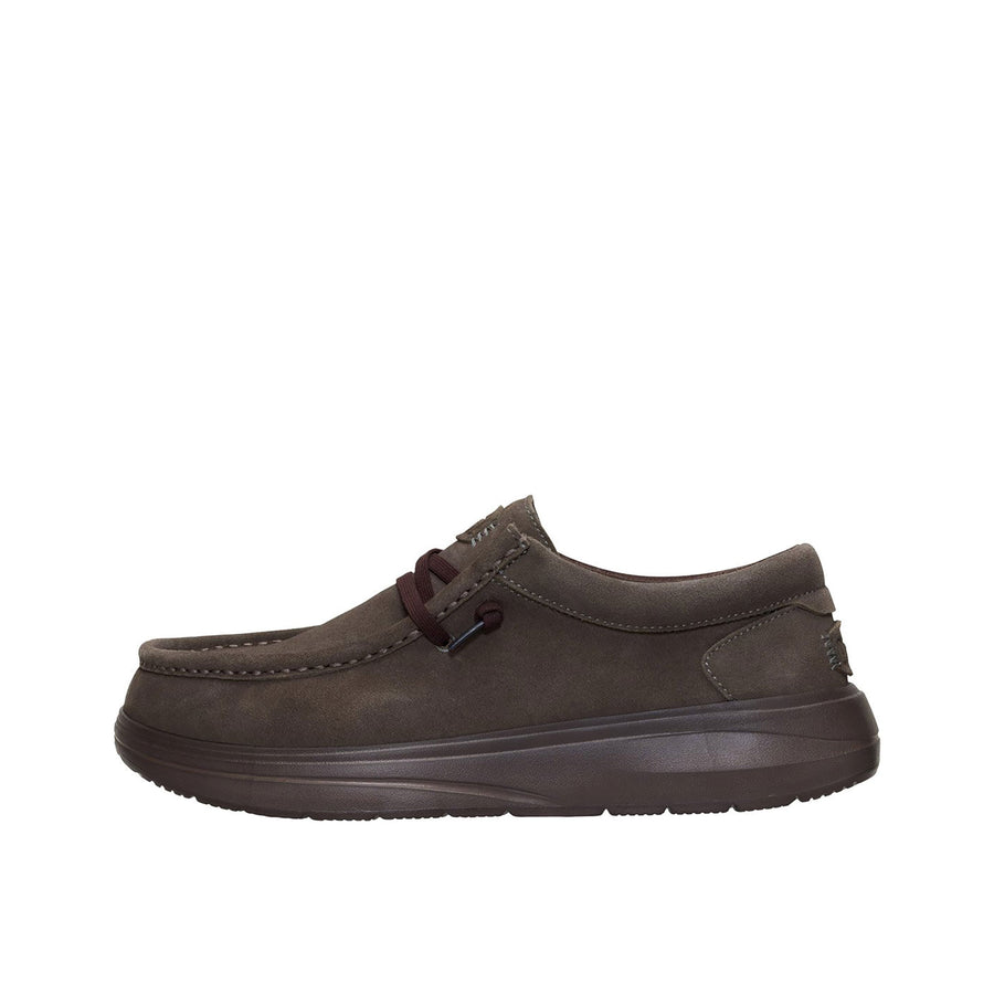 Mocassino Hey Dude uomo Wally comf suede moro