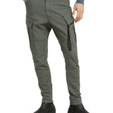 Pantalone 3D skinny cargo grigio
