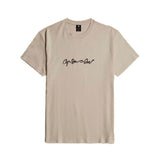 T-shirt manica corta G-script beige