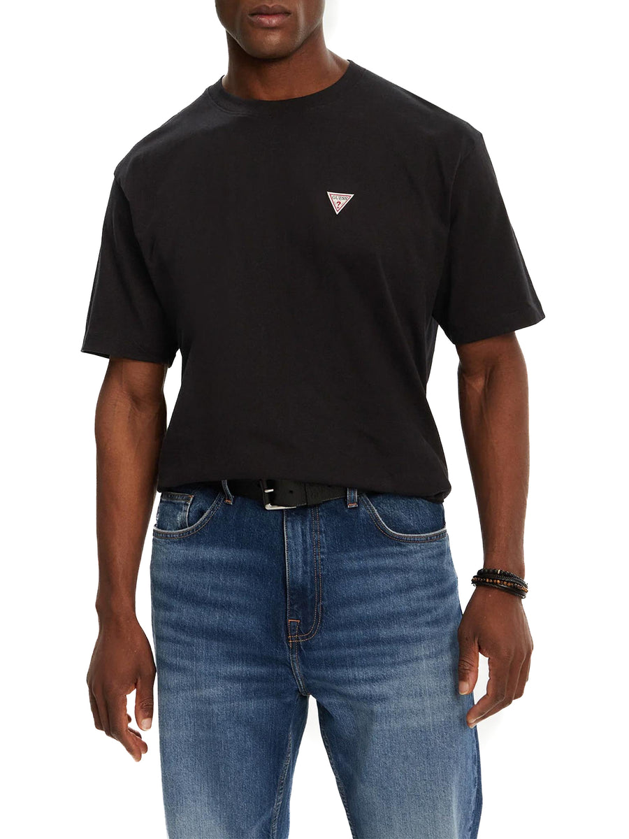 T-shirt mini logo triangle nero