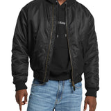 Bomber Guess in tessuto tecnico nero