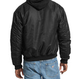 Bomber Guess in tessuto tecnico nero