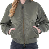 Bomber Guess  in tessuto tecnico verde