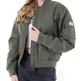 Bomber Guess  in tessuto tecnico verde