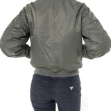 Bomber Guess  in tessuto tecnico verde
