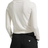 Maglia polo Guess cropped crema