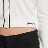 Maglia polo Guess cropped crema
