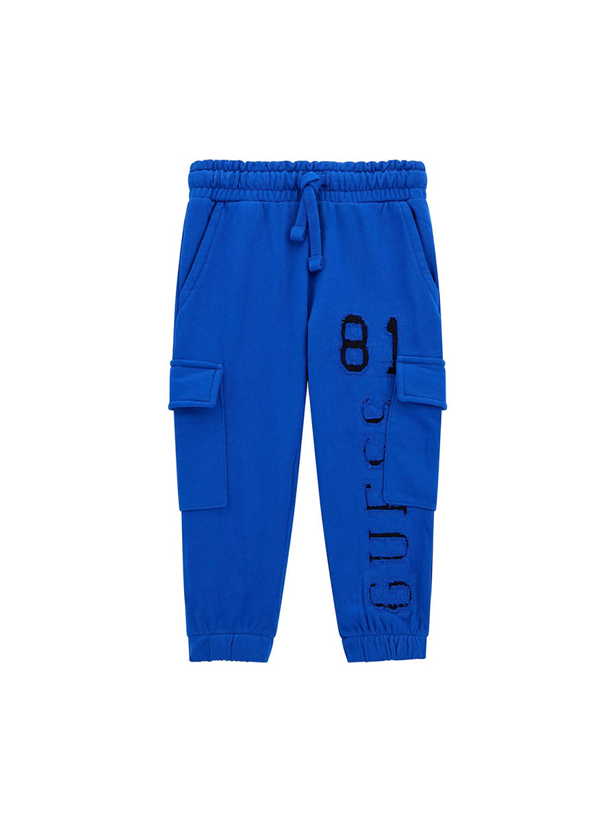Pantalone jogger cargo Guess bambino cobalto