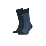 Set 2 paia di calzini Tommy Hilfiger in cotone birdseye jeans