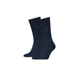 Set 2 paia calzini Tommy Hilfiger con pois blu