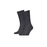 Set 2 paia calzini Tommy Hilfiger con pois antracite