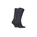 Set 2 paia calzini Tommy Hilfiger con pois antracite