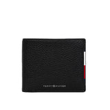 Portafoglio Tommy Hilfiger in pelle martellata nero