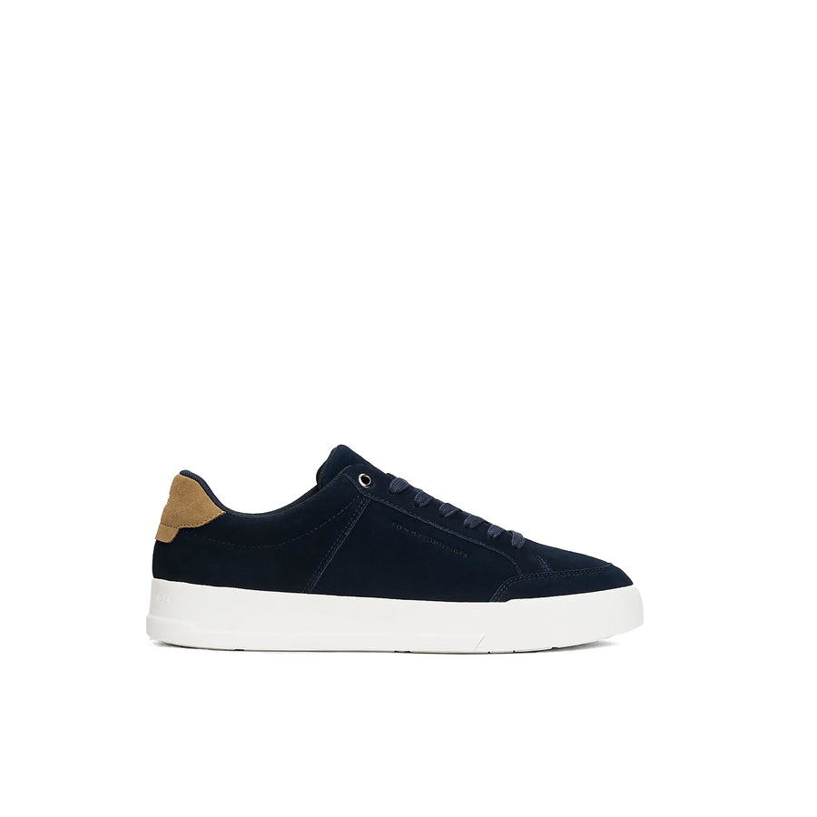 Sneakers Tommy Hilfiger uomo Th court summer suede blu
