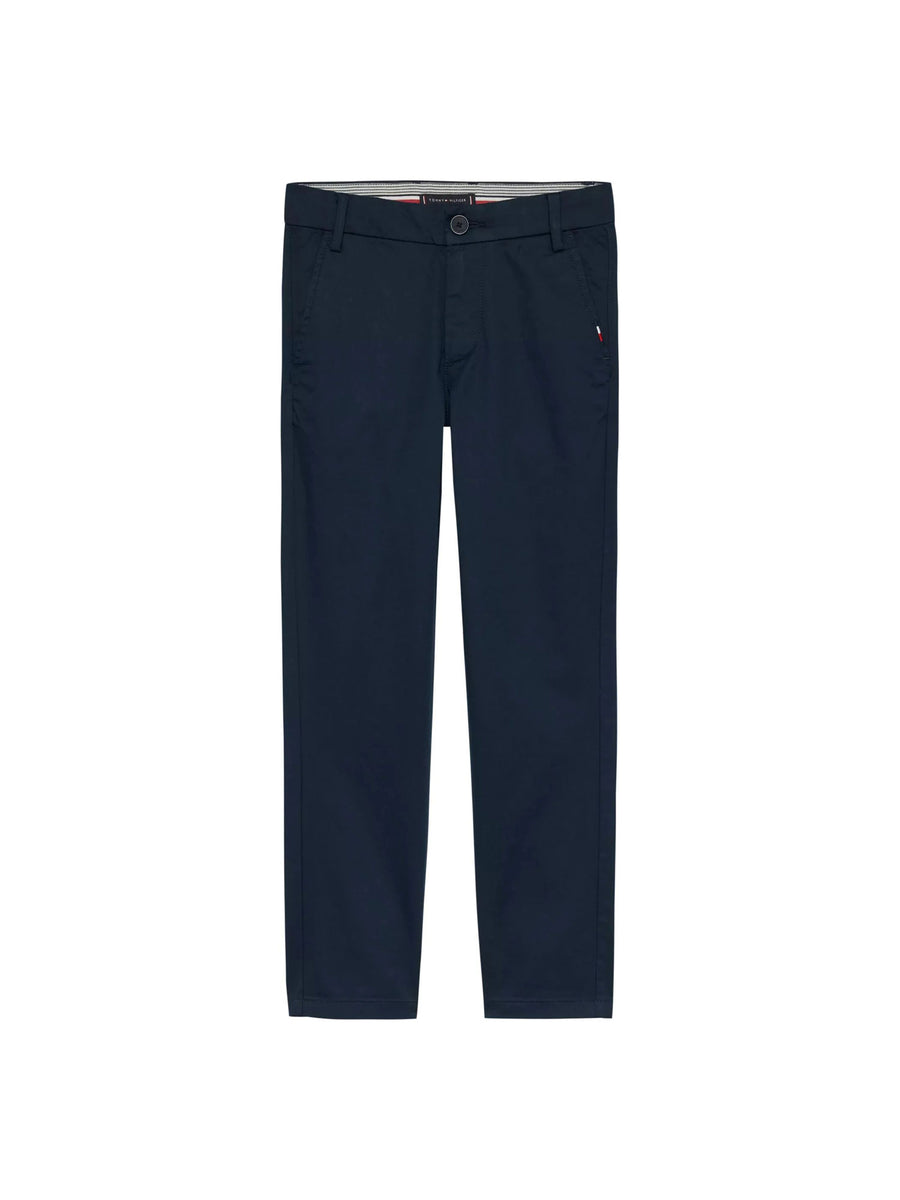 Pantalone chino 1985 Tommy Hilfiger bambino in cotone blu