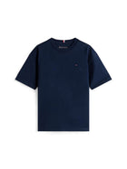 T-shirt manica corta Tommy Hilfiger bambino archive fit essential blu