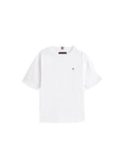 T-shirt manica corta Tommy Hilfiger bambino Archive fit essential bianco