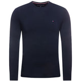 T-shirt Tommy Hilfiger a maniche lunghe in jersey blu navy