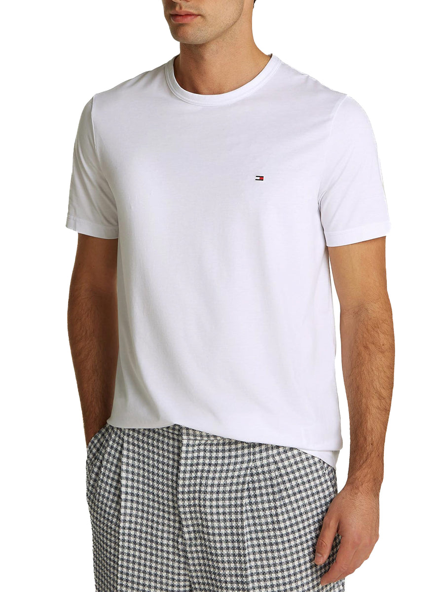 T-shirt tecnica Tommy Hilfiger in cotone organico bianco