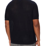 Camicia polo in maglia Tommy Hilfiger blu navy
