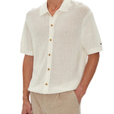 Camicia polo in maglia Tommy Hilfiger avorio