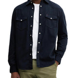 Camicia western Tommy Hilfiger in denim blu scuro