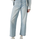 Jeans Ribcage Straight alla caviglia stonewhash