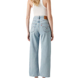 Jeans Ribcage Straight alla caviglia stonewhash