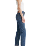 Jeans 501 crop vita alta denim medio