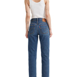 Jeans 501 crop vita alta denim medio