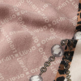 Stola Liu Jo 70X180 pearls animal naturale