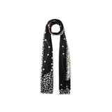 Stola Liu Jo 70X180 pearls animal nero
