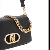 Borsa Liu Jo LaPuffy in similpelle martellata nero