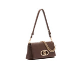 Borsa Liu Jo LaPuffy in similpelle martellata marrone