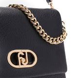 Borsa Liu Jo LaPuffy grande in similpelle martellata nero
