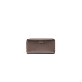 Portafoglio grande zip around marrone