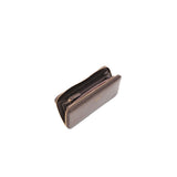 Portafoglio grande zip around marrone