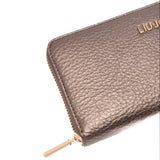 Portafoglio grande zip around marrone