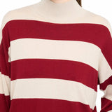 Lupetto LiuJo a righe rosso/beige
