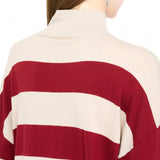 Lupetto LiuJo a righe rosso/beige
