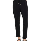 Pantaloni jogging Liu Jo con banda in pizzo nero