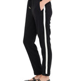 Pantaloni jogging Liu Jo con banda in pizzo nero