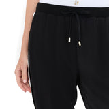 Pantaloni jogging Liu Jo con banda in pizzo nero