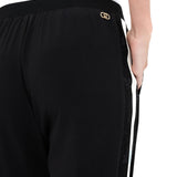 Pantaloni jogging Liu Jo con banda in pizzo nero