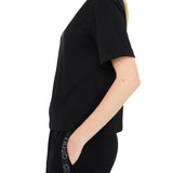 T-shirt LiuJo logo strass nero