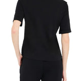 T-shirt LiuJo logo strass nero