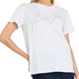 T-shirt LiuJo chains bianco